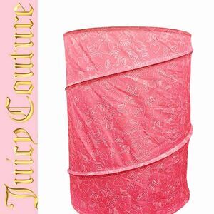 Juicy Couture Home JC Crown & Heart Logo Collapsible Pop-Up Hamper